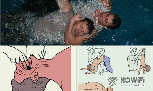 как оказать первую помощь утопающему