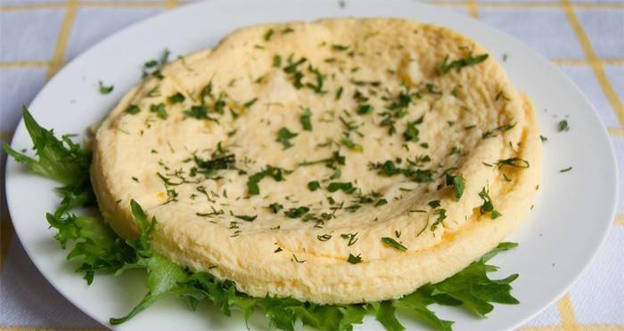 Омлет с зеленью