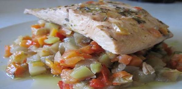 Рыба с овощами